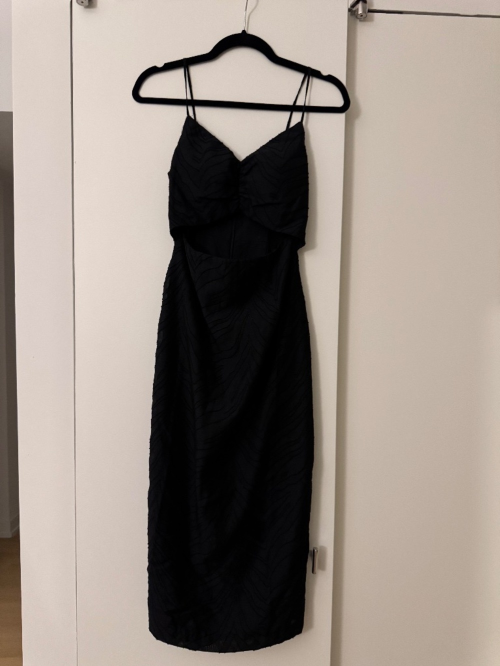 Love Bonito Cut Out Black Midi Dress XS